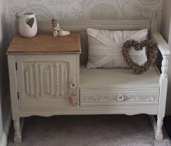 Shabby Chic Oak Telephone Table Seat Painted In Annie Sloan Chalk Paint In Home Furnitu Shabby Chic Bedroom Furniture Shabby Chic Chairs Shabby Chic Furniture
