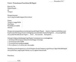 Surat Permohonan Sk Bupati Yang Baik Dan Benar Selalu Belajar