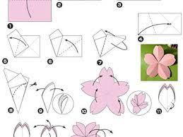 How To Make Origami Cherry Blossom Flower Cherry Blossom Flowers Origami Blossom Flower