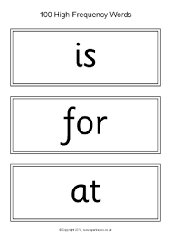 There are 100 printable sight word flash cards in this set. High Frequency Sight Words Printable Flash Cards Sparklebox