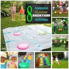 Creative Mama On A Dime 8 Awesome Summer Backyard Activites Backyard Activities Summer Backyard Summer Activities