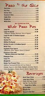 Brother S Pizza Restaurant In Staten Island Official Menus Photos