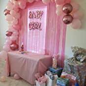 Amazon Com Decoraciones Para Baby Shower Para Nina Globos De Bebe De 10 0 In 129 Piezas De Decoracion De Fiesta Rosa Son Perfectas Para Tu Baby Shower Hogar Y Cocina