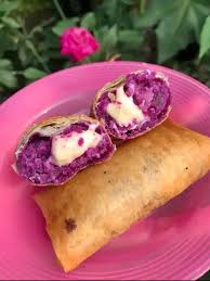 Lumpia ubi ungu keju lumer 15rb isi 5