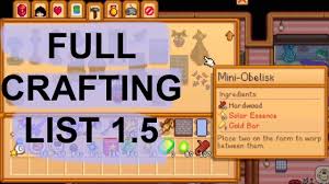 As you progress, you'll learn new cooking and crafting recipes, unlock new areas to explore, and customize your skills by choosing from a variety of professions. I Will Show You 100 Full Crafting List Stardew Valley 1 5 You Can Ask Me Anything About The Game Youtube