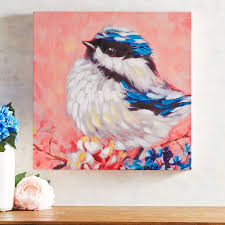 Birds On A Branch Wall Decor Pier 1 Sweet Bird Art Nature Canvas Painting Bird Wall Art Painting