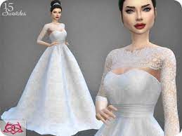 Best sims 4 wedding dresses: The Sims Resource Wedding Dress 7 Recolor 4 By Colores Urbanos Sims 4 Downloads
