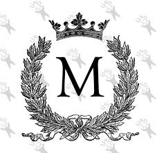Black And White Crown Wallpaper Vintage Monogram Initial Letter M Crown Instant Download Etsy In 2020 Cute Patterns Wallpaper Vintage Monogram Initial Letters