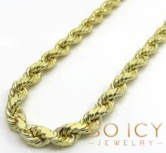 2.5 mm 3.5 mm 4.5 mm 5.5 mm 7.5 mm 8.5 mm 10 mm 14.5 mm 15.5 mm color. Buy 14k Yellow Gold Solid Diamond Cut Rope Chain 20 30 Inch 3 50mm Online At So Icy Jewelry
