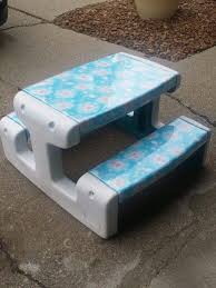 Little Tikes Picnic Table Makeover Frozen Elsa Picnic Table I Made Over Picnic Table Makeover Little Tikes Picnic Table Table Makeover