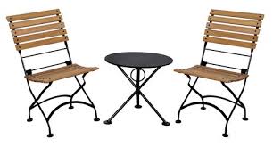 French Cafe Bistro Set 3 Pieces 3 Leg Folding Bistro Coffee Table 3 Leg With Jet Black Frame Round Meta Metal Bistro Chairs Bistro Set Steel Coffee Table