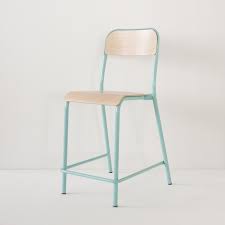 Garantie 10 ans contre tous vices de fabrication. Chaise D Ecole Rehaussee Turquoise Made In France