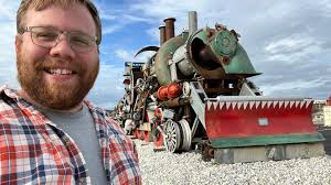 Steampunk train car. West Rutland VT. West Rutland art park