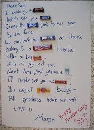 One Month Anniversary Quotes For Boyfriend With Candy Quotesgram