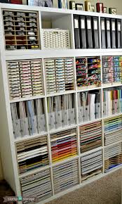 Utilisez la craftroom pour préparer une ou plusieurs listes de craft et les compléter au fur et à mesure. Paper Craft Storage In Ikea Shelving Stamp N Storage