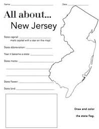 New Jersey State Facts Worksheet Elementary Version Social Studies Elementary Geography Worksheets New Jersey