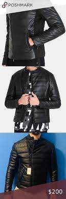 Armani Exchange Faux Leather Moto Puffer Xs The Jacket Is Xs But Can Fit An S As Well I M 5 8 And 160 Lbs The Hybrid Out Clothes Design Fashion Plus Fashion