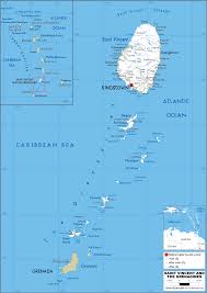 «st vincent land so beautiful». St Vincent Grenadines Map Road Worldometer