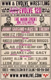 This level also includes a welcome package mailed to you with a few goodies as a token of our appreciation. Evolve Wrestling On Twitter Breaking News Here Is The Release Of The Evolve 120 Complete Card Tix Info And Watch At Https T Co J70u9l3ajw Https T Co S1qo4qk9yw