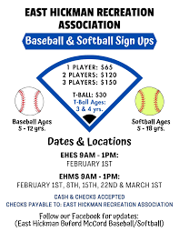 East Hickman Buford McCord Baseball/Softball