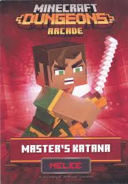 Master's katana is a powerful sword that can only be obtained from the blacksmith at obsidian pinnacle, where players are tasked with chasing . Minecraft Dungeons Arcade Series 1 Card 09 Melee Master S Katana Arcade Game Cards