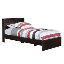 Sauder Parklane Platform Twin Bed With Headboard Brown Walmart Com Headboards For Beds Twin Platform Bed Twin Bedroom Sets