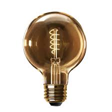 Feit Electric 60 Watt Equivalent G40 Dimmable Led Amber Glass Vintage Edison Light Bulb With Spiral Filament Warm White 2 Pack G40 S Vg Led 2 The Home Depot Edison Light Bulbs Edison Lighting Exposed Bulb Lighting