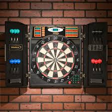 What type of electronic dart boards are available? Halex Bristletech Steel Soft Tip Electronic Dart Board With Cabinet Electronic Dart Board Dart Board Best Electronic Dart Board