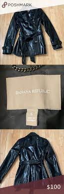Banana Republic Coat Cool Patent Leather Looking Coat Double Breasted Banana Republic Jackets Coats Banana Republic Jackets Jackets For Women Colorful Coat
