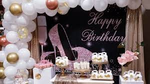 Decoracion De Cumpleanos Para Mujer Youtube