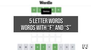 Creative minimalist poster with letter f for wall decoration or postcard. 5 Letter Words With F And S Wordle Hint Gamer Journalist