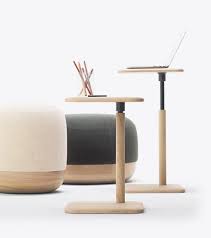 The scale accent tables features a system for adjusting the leg height allowing for three different height options. Egon Height Adjustable Side Table Vurni