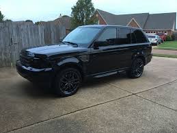 My 2007 Range Rover Sport Supercharged Blacked Out With Gunmetal Wheels Grill And Side Vents Range Rover Sport 2007 Range Rover Sport 2007 Range Rover