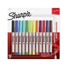 Sharpie Permanent Markers Ultra Fine Point Assorted Colors 12 Count Walmart Com In 2021 Sharpie Permanent Markers Sharpie Fine Point Permanent Marker