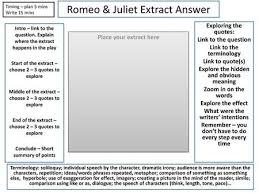 Romeo Juliet Extract Answer Writing Support Non Fiction Writing Rule Of Three