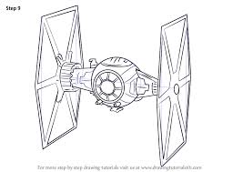 Learn How To Draw Tie Fighter From Star Wars The Force Awakens Star Wars The Force Awakens Step By Step Star Wars Drawings Star Wars Colors Star Wars Art