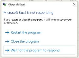 how to fix microsoft excel 2016 is not responding error