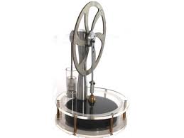 Like other heat engines the stirling engine converts heat energy into mechanical energy. Low Temp Can Run Off Sunlight Or Hot Water Stirling Engine Newegg Com