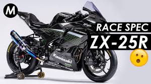 Kawasaki Release 2021 Race Spec Carbon Zx 25r Pictures Youtube