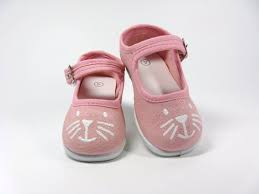 Cat Shoes Kitten Face On Sparkly Pink Mary Janes Hand Painted For Babies Or Toddlers