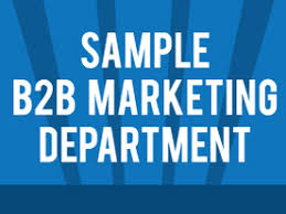 how to organize a b2b marketing department infographic