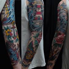 905 Likes 16 Comments Gre Hale Grehale On Instagram Thanks Cavdog Traditional Tattoo Traditional Tattoo Sleeve Nautical Tattoo Sleeve