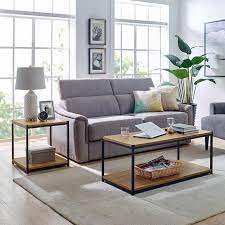 Aaron Furniture Designs Tall Center Table Coffee Table W Sturdy Storage Shelf Easy Assembly With M Coffee Table Living Room Coffee Table Furniture