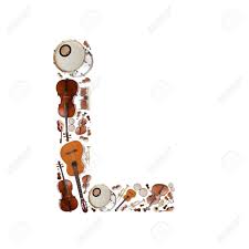 Some letters contain more than one instrument allowing you to customize your alphabet. Musical Instruments Alphabet On White Background Letter L Stock Photo Picture And Royalty Free Image Image 10770713