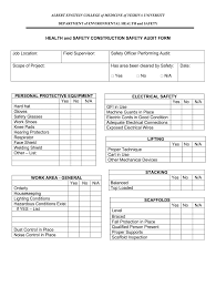 Are accident/injury report forms readily available to employees in the main office? Construction Safety Audit Report Pdf Fill Online Printable Fillable Blank Pdffiller