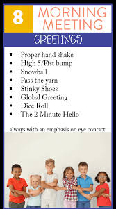 During our morning meeting, children and teachers gather together to greet each other, share. Morning Meeting In My First Grade Classroom Susan Jones