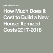 House prices vary significantly depending on what type of house you want to build and which builder/company you decide to go with. How Much Does It Cost To Build A New House Itemized Costs In 2020 Building A New Home Building A House Cost Building A House Checklist