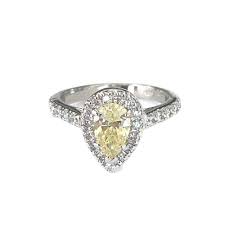 Chris obenschain perhaps you're picky about your jewelry. Halo Pear Shaped Yellow Diamond Ring Desert Diamonds Jewelry