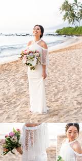 Shop hawaiian wedding dresses and matching wedding shirts. Top 5 Maui Beach Wedding Dress Styles Tropical Inspiration