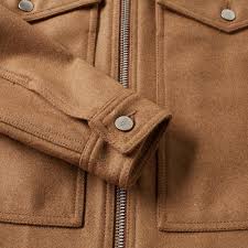 Beige, camel, marron (tan & brown). Ami Oversized Pocket Zip Jacket Camel End